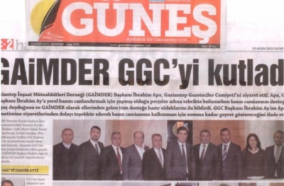 GAİMDER Yönetim Kurulu üyeleri GGC'yi ziyaret etti