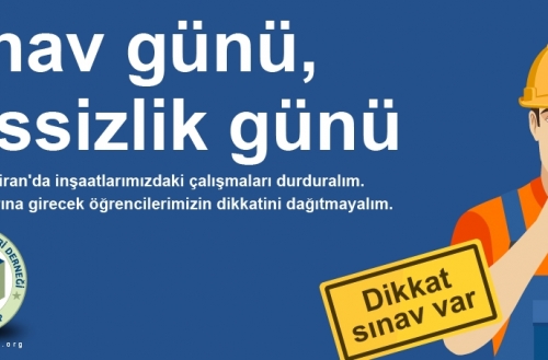 Dikkat sınav var