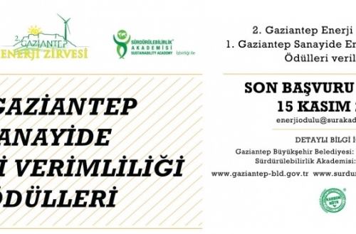 Gaziantep Sanayide Enerji Verimliliği Ödülleri Başvuruları Başladı